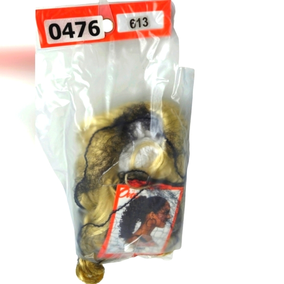 *H25476 Sepia Curly Blonde Ponytail - Picture 6 of 7